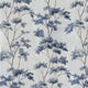 Dalton Spa Blue on Pearl Belvedere Wallpaper by Anna French