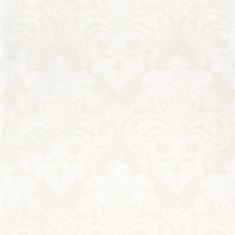 AT16171 Darcey Damask Pearl on Off White Belvedere Wallpaper by Anna French