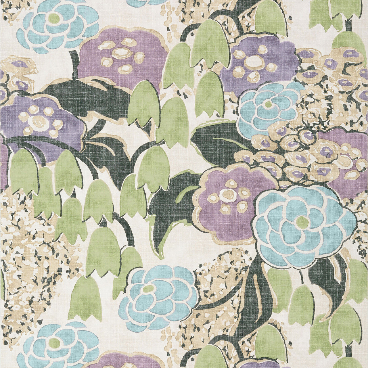 AT23101 Laura Willow Tree Lavender and Green Wallpaper by Anna French