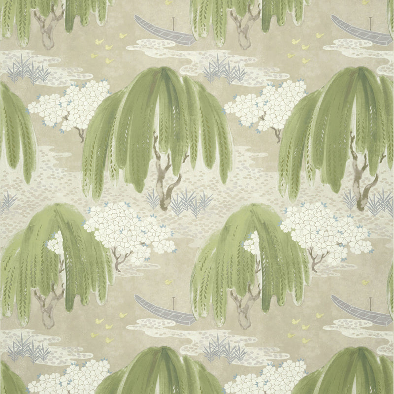 AT23106 Willow Tree Beige Wallpaper by Anna French