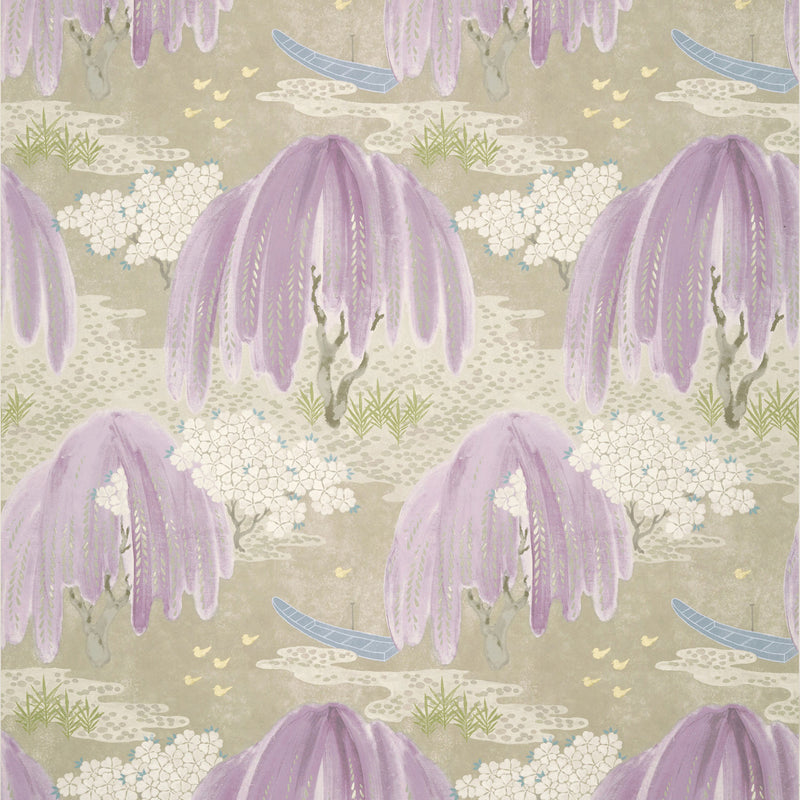 AT23107 Willow Tree Lavender Wallpaper by Anna French