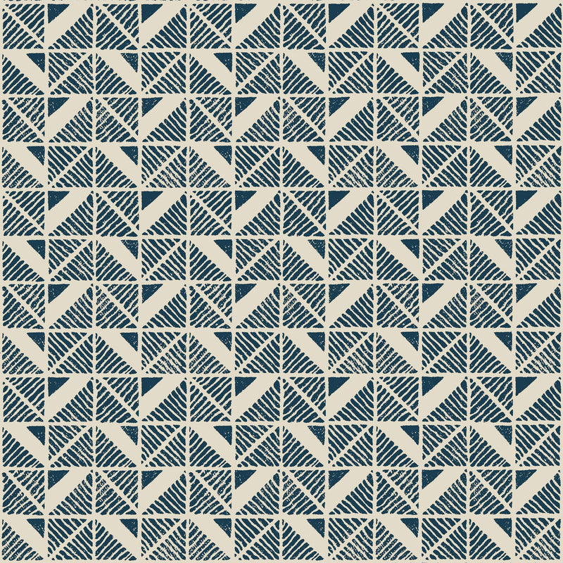 AT23119 Bloomsbury Square Willow Tree Navy Wallpaper by Anna French