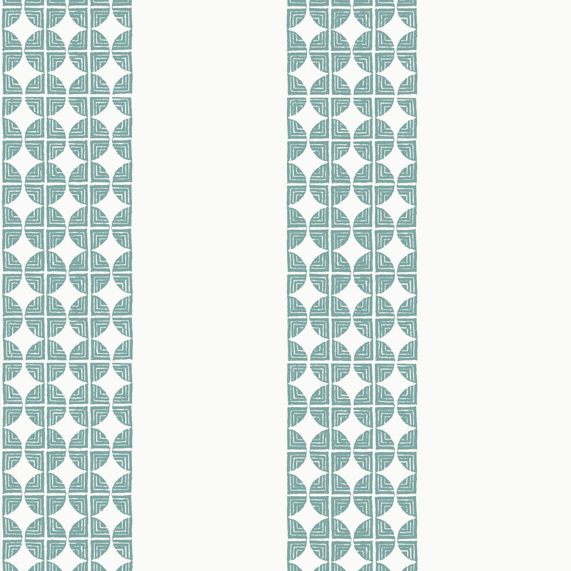 AT23129 Fairmont Stripe Willow Tree Teal Wallpaper by Anna French