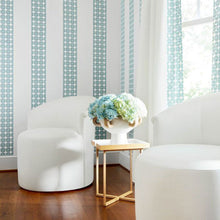 AT23129 Fairmont Stripe Willow Tree Teal Wallpaper by Anna French