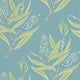 Winter Bud Willow Tree Teal Wallpaper by Anna French