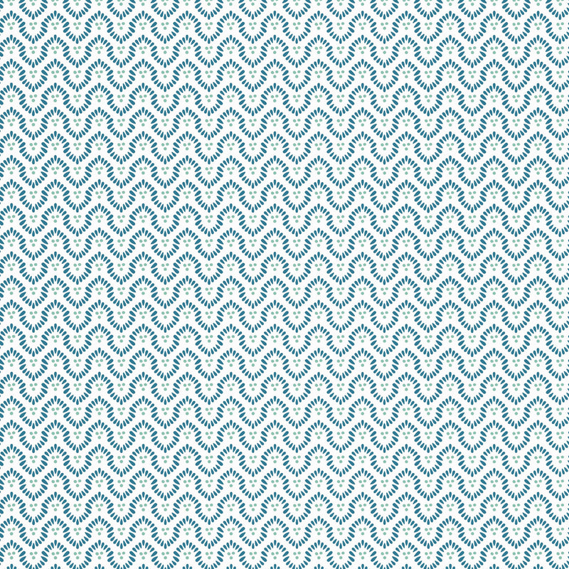 AT23146 Wynford Willow Tree Navy on White Wallpaper by Anna French