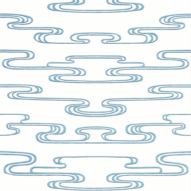 AT23153 Cloudwater Willow Tree Blue Wallpaper by Anna French