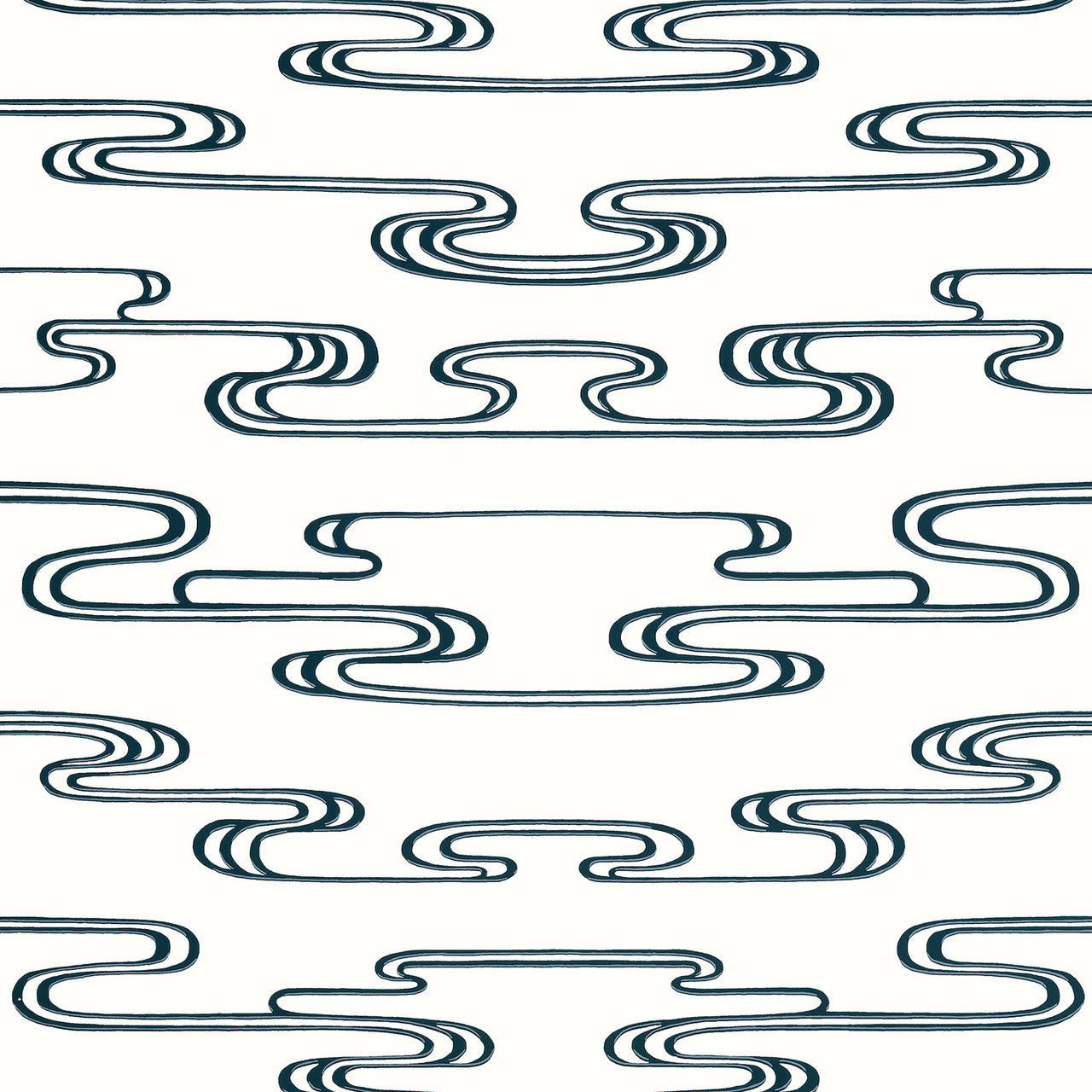 AT23155 Cloudwater Willow Tree Black Wallpaper by Anna French