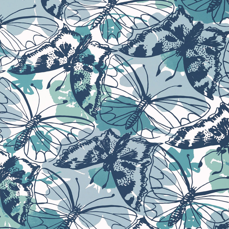 AT23175 Paxton Willow Tree Blue Wallpaper by Anna French