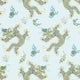 Dragon Dance Willow Tree Spa Blue Wallpaper by Anna French