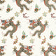 Dragon Dance Willow Tree Metallic Gold on Neutral Wallpaper by Anna French