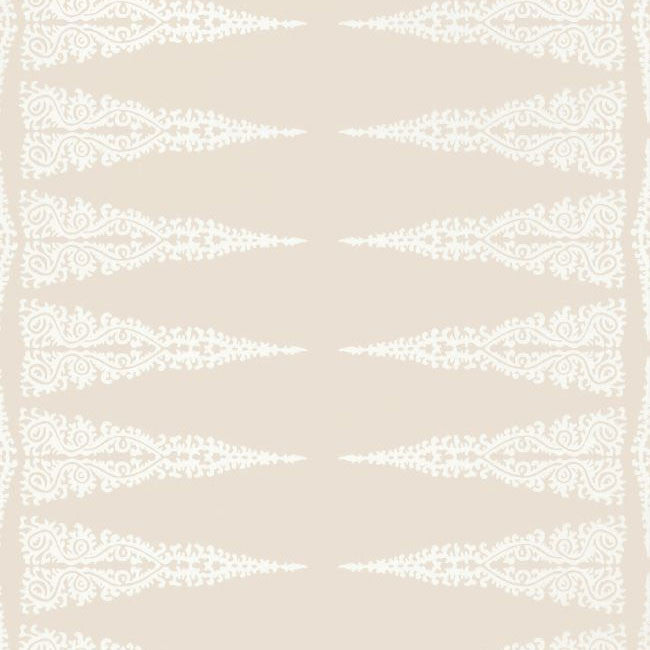 AT24541 Ellery Stripe Devon White on Beige Wallpaper by Anna French