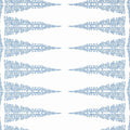 Ellery Stripe Devon Sky Blue on White Wallpaper by Anna French
