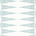 Ellery Stripe Devon Robin's Egg on White Wallpaper by Anna French