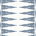 Ellery Stripe Devon Navy on White Wallpaper by Anna French