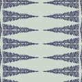 Ellery Stripe Devon Navy on Soft Teal Wallpaper by Anna French