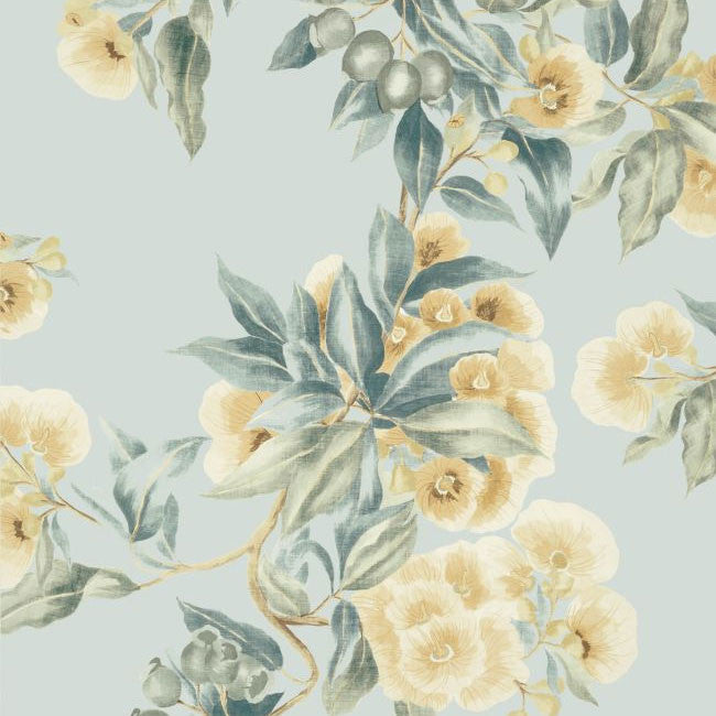 AT24552 Camellia Garden Devon Soft Gold Wallpaper by Anna French
