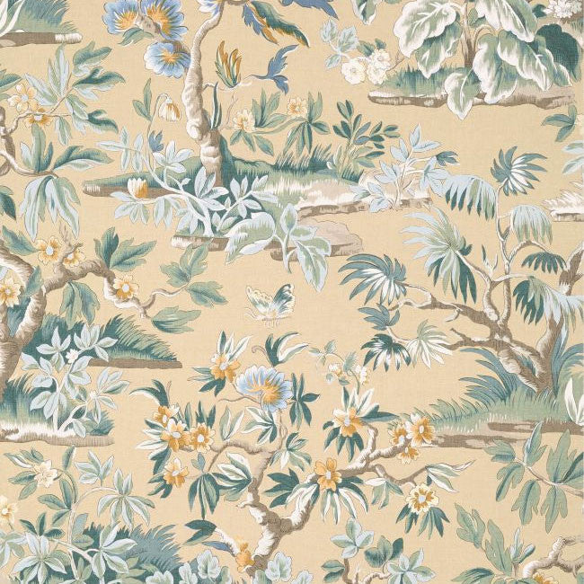 AT24561 Elwood Devon Soft Gold Wallpaper by Anna French