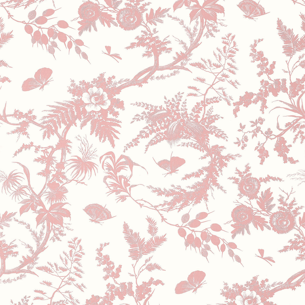 AT57835 Newlands Toile Bristol Blush Wallpaper by Anna French