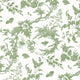 Newlands Toile Bristol Green Wallpaper by Anna French