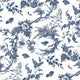 Newlands Toile Bristol Blue Wallpaper by Anna French