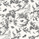 Newlands Toile Bristol Black Wallpaper by Anna French