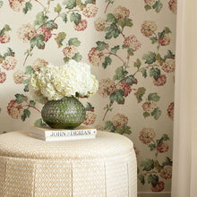 AT57848 Sussex Hydrangea Bristol Soft Gold Wallpaper by Anna French