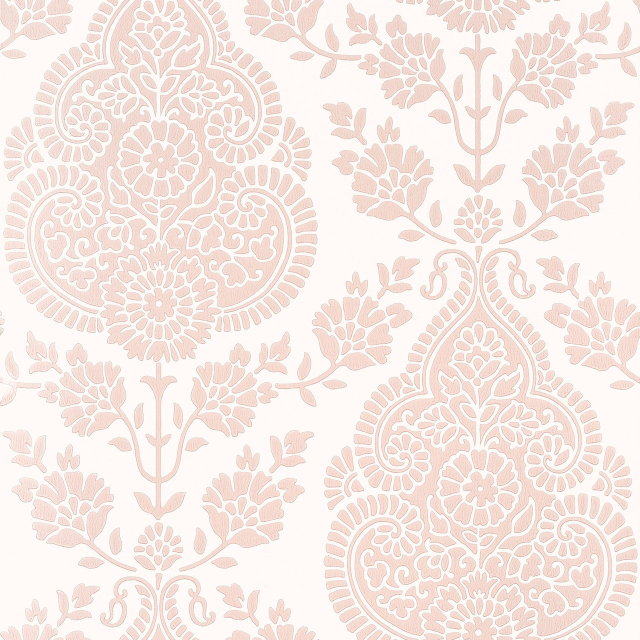 AT57865 Balmuccia Damask Bristol Blush Wallpaper by Anna French