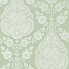 AT57867 Balmuccia Damask Bristol Soft Green Wallpaper by Anna French