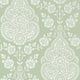 Balmuccia Damask Bristol Soft Green Wallpaper by Anna French