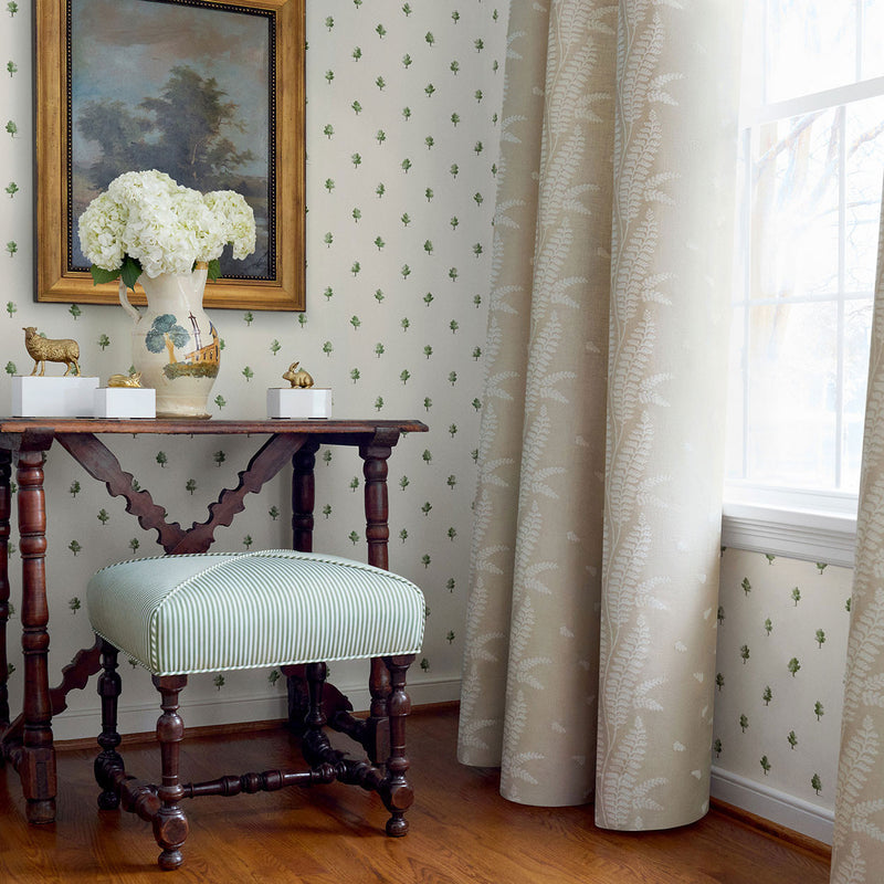 AT57875 Ashton Bristol Green Wallpaper by Anna French
