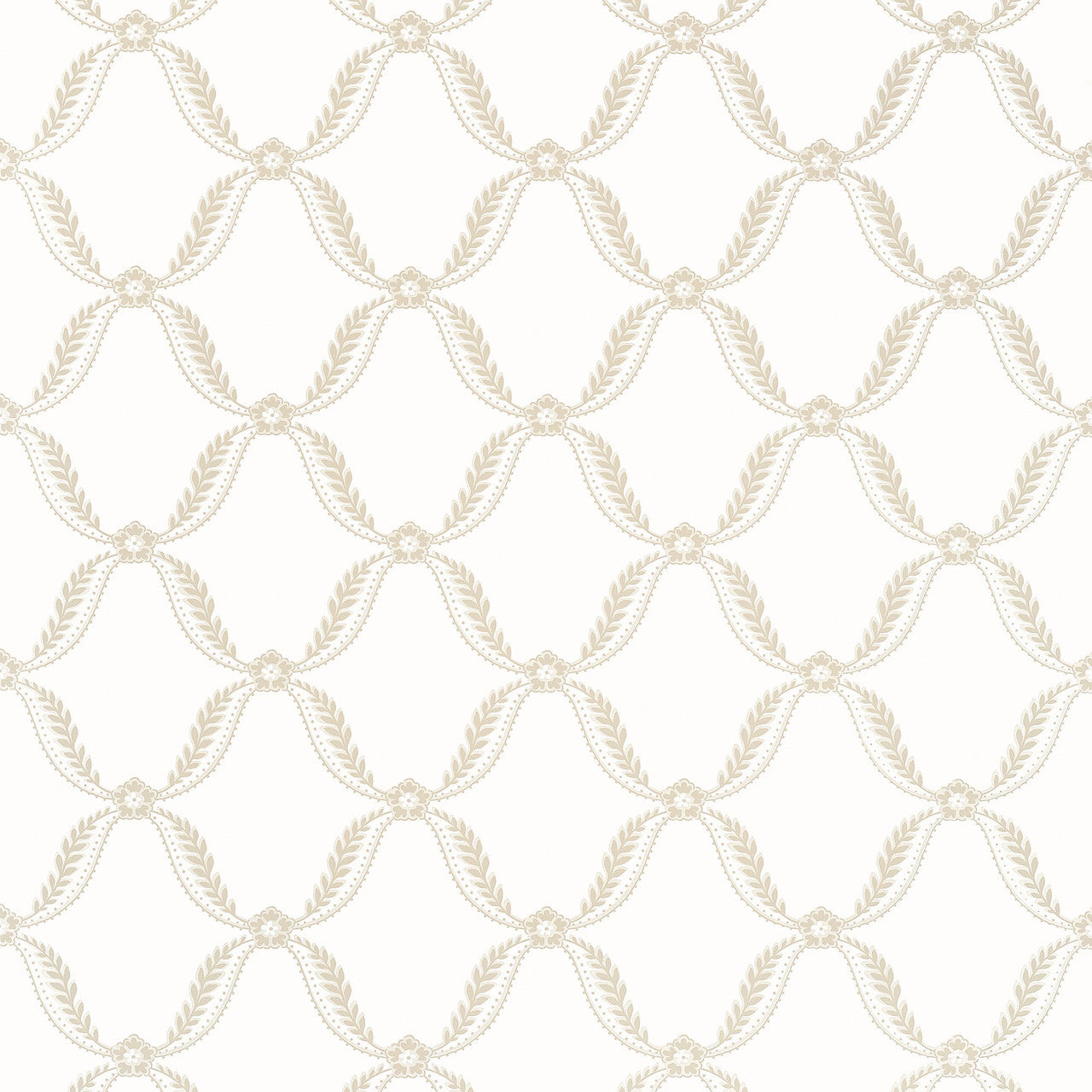 AT57879 Tate Trellis Bristol Beige Wallpaper by Anna French