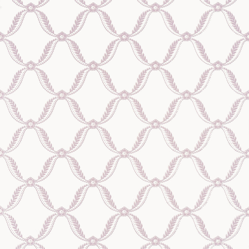 AT57880 Tate Trellis Bristol Lavender Wallpaper by Anna French