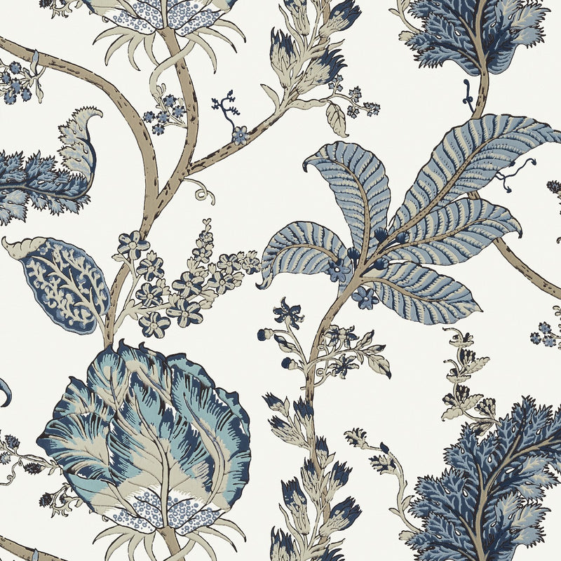 AT78738 Kalamkari Vine Palampore Wallpaper By Anna French