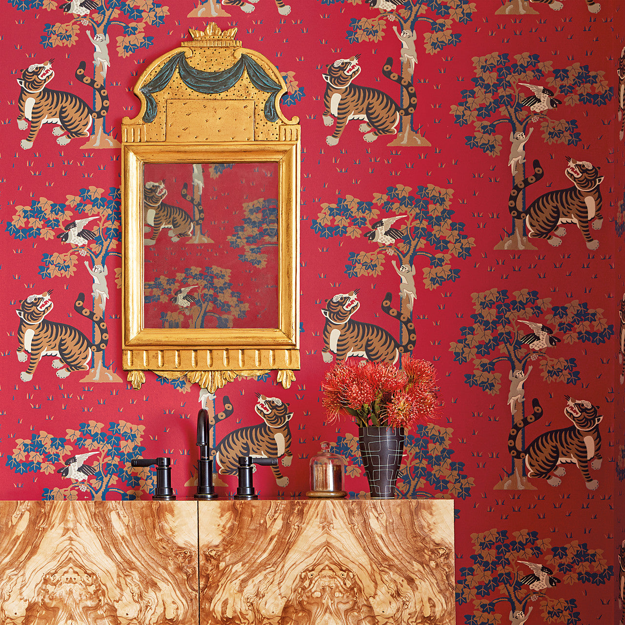 AT78747 Kahna Palampore Wallpaper By Anna French