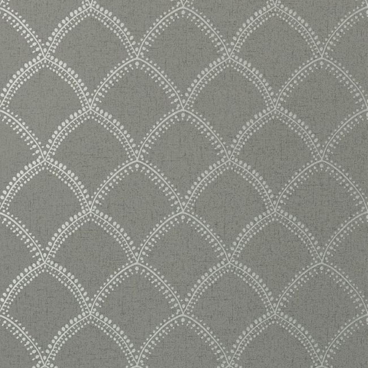 AT7910 Burmese Watermark Metallic Silver and Charcoal Wallpaper by Anna French