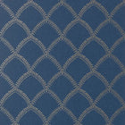 AT7911 Burmese Watermark Metallic/Navy Wallpaper by Anna French