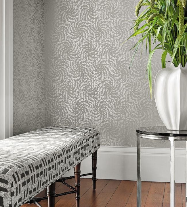 AT7935 Cirrus Watermark Beaded Pearl Wallpaper by Anna French