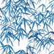 Kyoto Leaves Nara Navy Wallpaper by Anna French