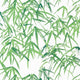 Kyoto Leaves Nara Emerald Green Wallpaper by Anna French