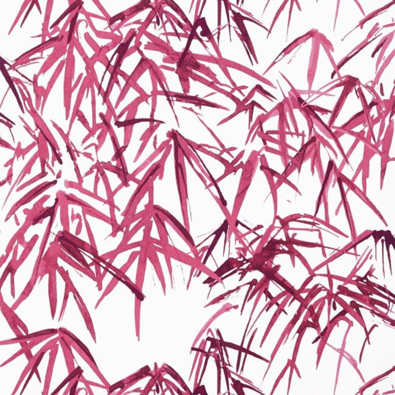 AT9872 Kyoto Leaves Nara Fuchsia Wallpaper by Anna French