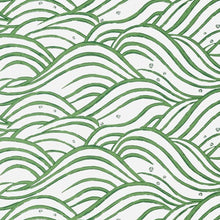 AT9874 Waves Nara Emerald Green Wallpaper by Anna French