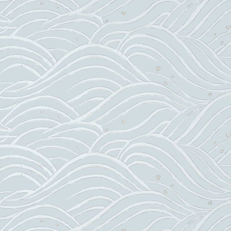 AT9875 Waves Nara Spa Blue Wallpaper by Anna French