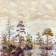 Cumbria Mural Eggplant on Pearl Belvedere Wallpaper by Anna French