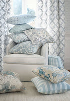 Payton Stripe Spa Blue Clermont Fabric by Anna French