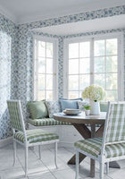 Payton Check Green Clermont Fabric by Anna French