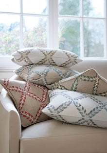 Halifax Embroidery Mineral Clermont Fabric by Anna French