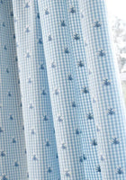Sue Belle Embroidery Sky Clermont Fabric by Anna French