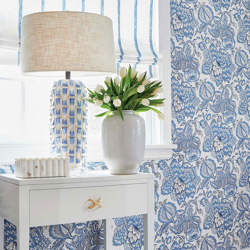 AW15131 Sailing Stripe Antilles Navy Fabric by Anna French