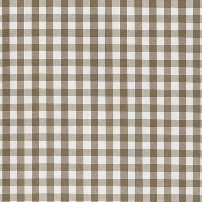 AW15144 Saybrook Check Antilles Brown Fabric by Anna French